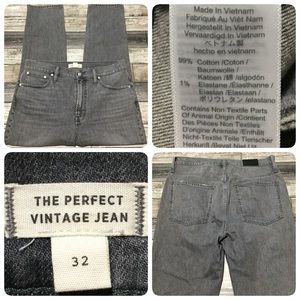 Madewell The Perfect Vintage Jeans Women’s 32 Gray Denim (Inseam 27)